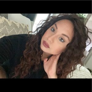 Brown lace curly wig